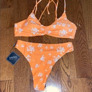 NWT Orange ZAFUL Bikini